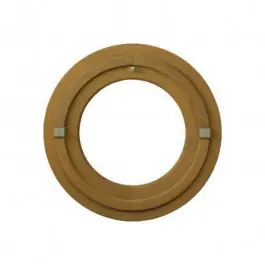 Oeil de boeuf vitré rond en bois exotique, diamètre 70 cm Acheter En Ligne