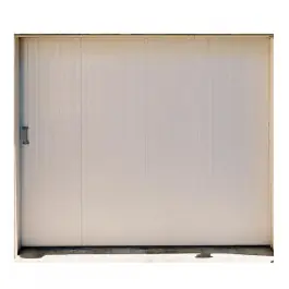 Porte de garage coulissante en PVC sans hublots 200x300cm Prix Réduit