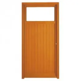 Achetez Aujourd'hui Porte de service Bois exotique Clem, 200x80cm, poussant gauche