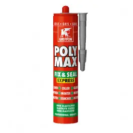 Mastic Polyuréthane Griffon Poly-Max Fix&Seal Express Gris 425g Marque