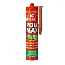 Mastic Polyuréthane Griffon Poly-Max Fix&Seal Express Terre 425 g Livraison Express