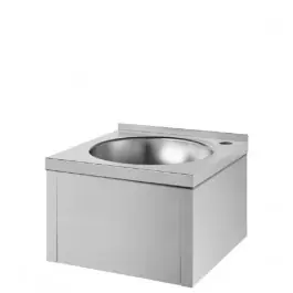 Authentique Lave-mains Seul Genou Sans Dosseret en Inox Poli Satiné Delabie 181310