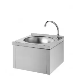 Lave-mains Complet Genou Sans Dosseret Inox Poli Satiné Delabie 182310 Marque