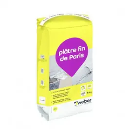 Commander Vite Plâtre fin de Paris Intérieur Weber Blanc 4kg