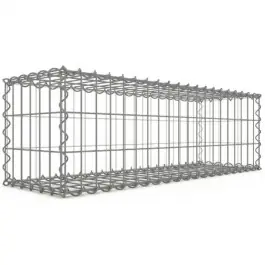Petit Prix Gabion 100x30x30 cm fil 4mm maille 5x10 et 10x10cm 5 faces sans 1 côté