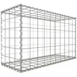 Jusqu'à Épuisement Des Stocks Gabion 100x50x50 cm fil 4 mm maille 10x10 cm 5 faces sans 1 côté