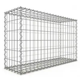 Gabion 100x60x30 cm fil 4mm maille 5x10 cm 5 faces sans 1 côté Vente Flash