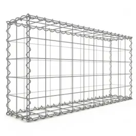 Réduction Gabion 150x100x30 cm fil 4mm maille 10x10 cm 5 faces sans 1 côté