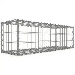 Gabion 200x50x50 cm fil 4,5mm maille 5x10 cm 5 faces sans 1 côté Prix Promo