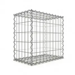 Gabion 50x50x30cm fil 4mm maille 5x10 et 10x10 cm 5 faces sans dessous Remise