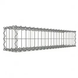 Expédition Rapide Gabion 100x20x20 cm fil 4 mm maille 5x10 cm 5 faces sans dessous