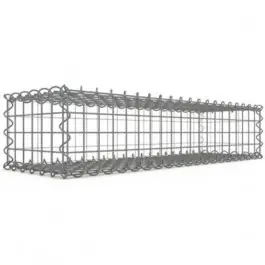 Gabion 100x20x30 cm fil 4 mm maille 5x5 cm 5 faces sans dessous Expédition Rapide