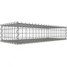Gabion 100x20x40 cm fil 4 mm maille 5x5 cm 5 faces sans dessous Solde