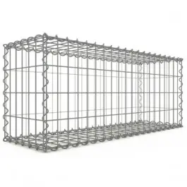 Gabion 100x40x30 cm fil 4 mm maille 5x10 cm 5 faces sans dessous Certifié