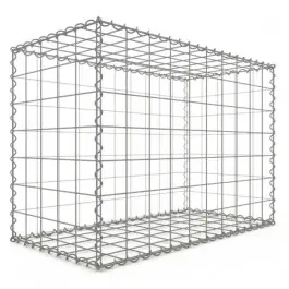 Réduction Gabion 100x70x50 cm fil 4mm maille 10x10 cm 5 faces sans dessous