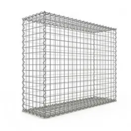 Solde Gabion 100x80x30 cm fil 4mm maille 5x5 cm 5 faces sans dessous