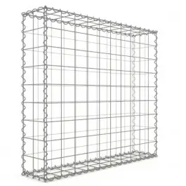 Commande En Gros Gabion 100x90x20 cm fil 4mm maille 10x10 cm 5 faces sans dessous