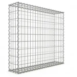 Promotion Gabion 100x90x20cm fil 4mm maille 5x10 et 10x10cm 5 faces sans dessous