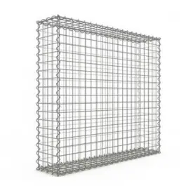 Achat Immédiat Gabion 100x90x20 cm fil 4mm maille 5x5 cm 5 faces sans dessous