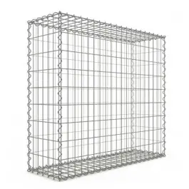Prix Réduit Gabion 100x90x30cm fil 4mm maille 5x10 et 10x10cm 5 faces sans dessous