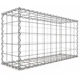 Quantité Limitée Gabion 200x100x30 cm fil 4mm maille 10x10 cm 5 faces sans dessous