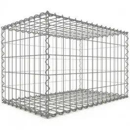 Offre Exclusive Gabion 80x50x50 cm fil 4 mm maille 5x10 et 10x10 cm 6 faces