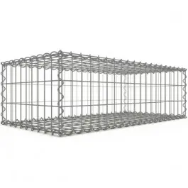 Gabion 100x30x50 cm fil 4 mm maille 5x10 et 10x10 cm 6 faces Prix Bas