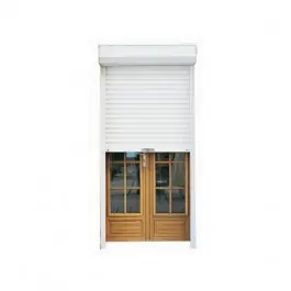 Prix Promo Volet Roulant PVC Manuel à Sangle 225x170 cm Blanc