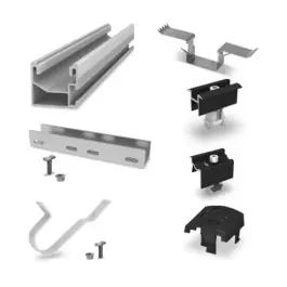 Kit Fixation 4 Panneaux Solaires K2 Systems Portrait Tuile Plate Nouveauté