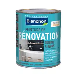 Acheter Direct Peinture de Rénovation Cuisine & Bains Blanchon Noir, 1L