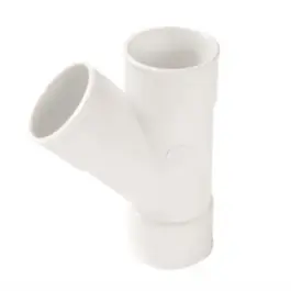 Culotte PVC à Coller NF Femelle-Femelle 45° Nicoll BJ144B Blanc, ⌀50mm Prix Promo