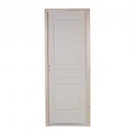 Bloc porte postformé prépeint 3 panneaux, 204x93 cm, poussant droit Commande En Gros