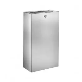 Poubelle Murale Delabie Inox 16 litres avec Trappe et Serrure 6617 Retour Gratuit