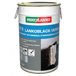 Peinture Noire Bitumeuse Lankoblack Vernis 25 l 211 ParexLanko L21125 Solde