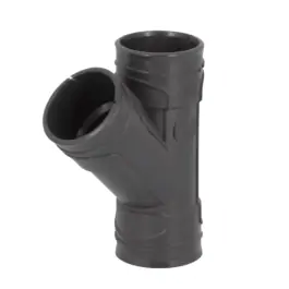 Offre Exclusive Culotte PVC à Joint F-F 45° NF Nicoll Hometech® Anthracite, ⌀40 mm