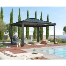 Bon Marché Tonnelle Aluminium Polycarbonate Canopia Dallas 4300 4,3 x 3,6 m