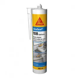 Mastic silicone SIKASEAL 108 Translucide pour sanitaire, cartouche 300ml Prix Réduit