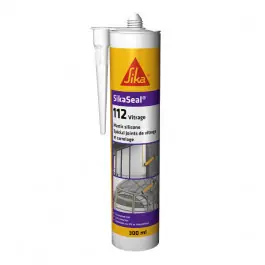 Mastic silicone SIKASEAL 112 Transparent pour vitrage, cartouche 300ml Paiement Sécurisé
