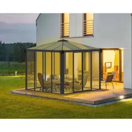 Nouveauté Tonnelle Fermée Aluminium Polycarbonate Canopia Ledro 3000 3 x 3 m