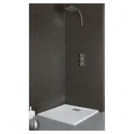 Commander Vite Receveur de douche Kinesurf, carré 80 x 80 cm, coloris blanc