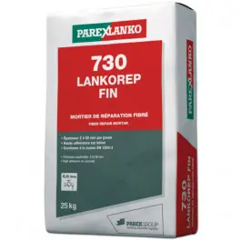 Usine Directe Mortier de Réparation 730 Lankorep Fin, ParexLanko sac de 25kg