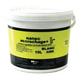 Peinture acrylique granité Natec accrochage +, blanc, 15 litres Prix Cassé