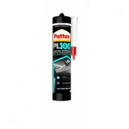 Certifié Colle Fixation Acrylique Blanche Pattex PL100, 380g