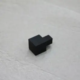 Embout pour Profilé de Finition Carrelage 12 mm Noir Mat Réduction