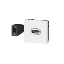 Commander Maintenant Prise HDMI Legrand Préconnectorisée Mosaic 2 Modules Blanc 078979L