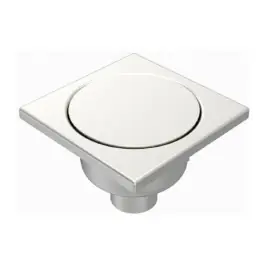Offre Exclusive Siphon Inox Limatec 200x200 à sortie verticale 63 mm, Rosette pleine