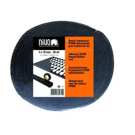 Achetez Aujourd'hui Bande EPDM Autocollante pour Lambourde Alu Cobra 5x10 mm, 20 m