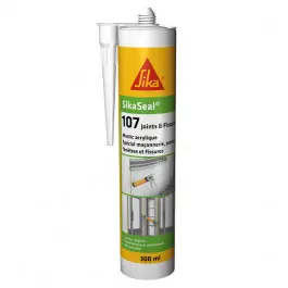 Expédition Rapide Mastic Acrylique SIKASEAL 107 Joint et Fissure Blanc, cartouche de 300ml