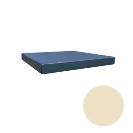 Certifié Chapeau de Pilier Alu Finibeau Plat 40x40cm Beige Sablé