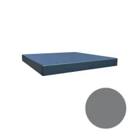Chapeau de Pilier Alu Finibeau Plat 35x35cm Gris Sablé Expédié Aujourd'hui